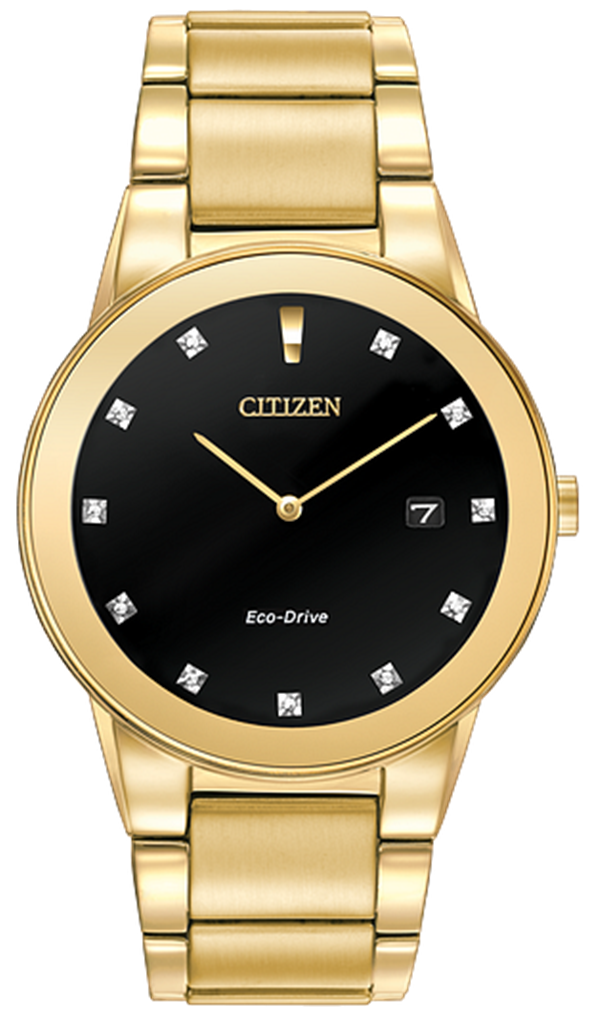 Citizen Eco-Drive Axiom Black & Diamond Dial Watch