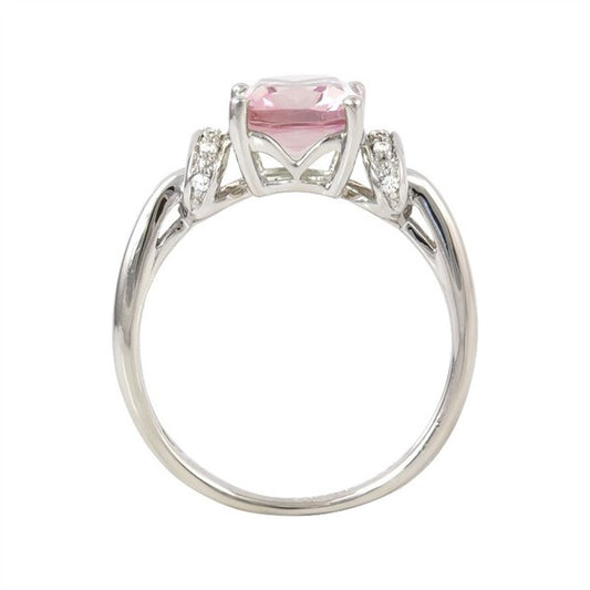 14K Pink Amethyst & Diamond Fashion Ring