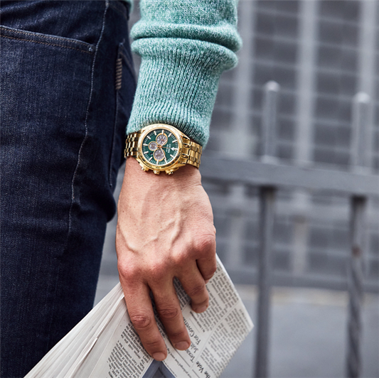 Citizen Eco-Drive "Carson" Sport Luxury Stainless Steel Watch