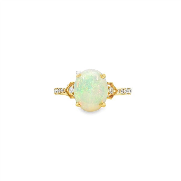 14K Ethiopian Opal Cocktail Ring
