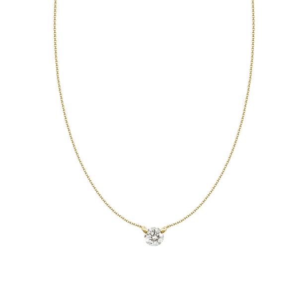 18K Faux-Drilled 1/3ct Diamond Necklace