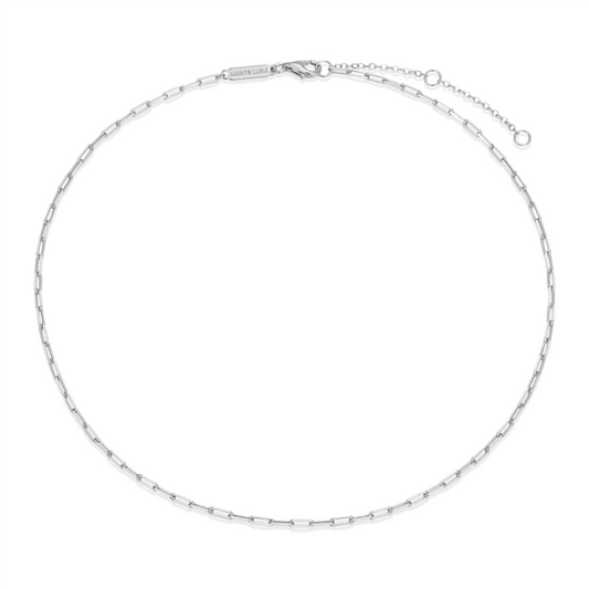 Silver Faceted Diamond Cut Cable Chain
