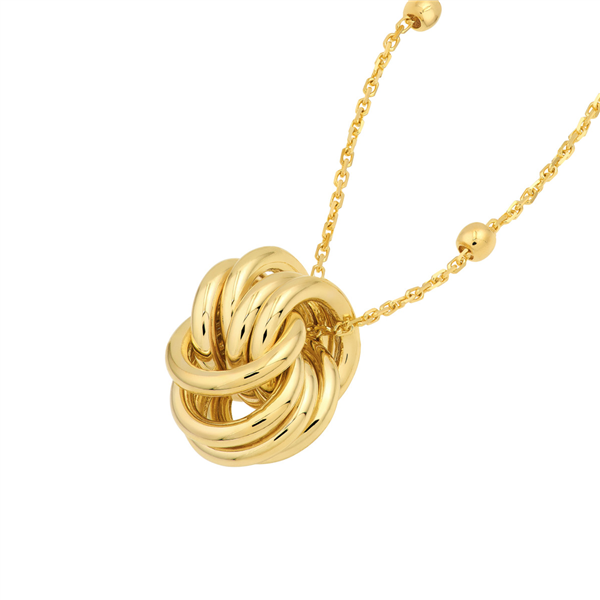 14K Moveable Links Love Knot Necklace