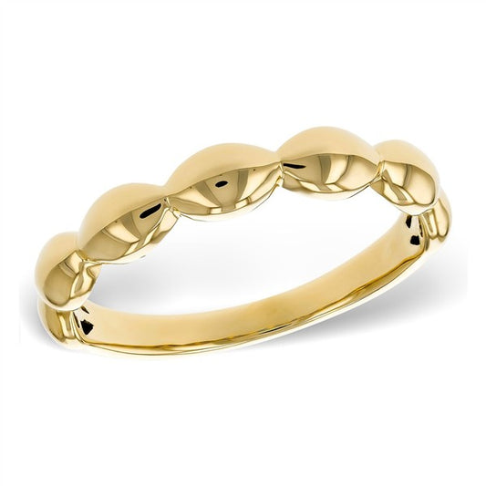 14 Karat Yellow Marquise Bead Polished Fashion Ring