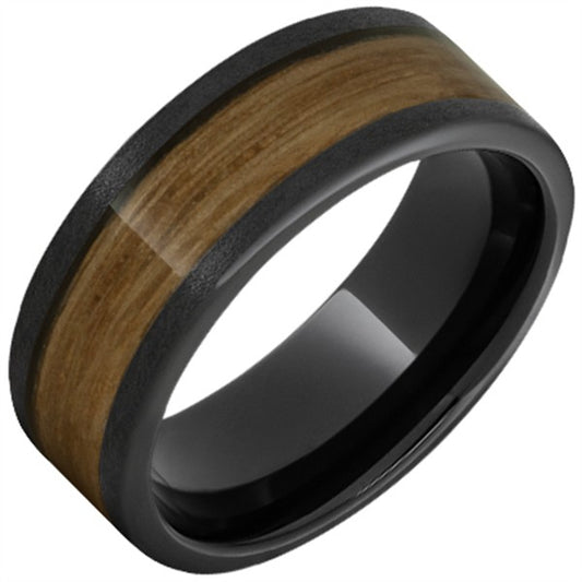 Black Ceramic Single Malt Barrel Aged Stone Finish Band