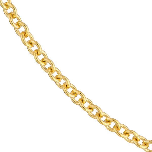 14 Karat Yellow Gold 3.3mm Open Cable Chain