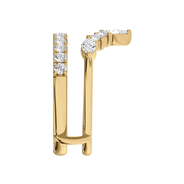 14K Crown Ring Jacket Diamond Wedding Band