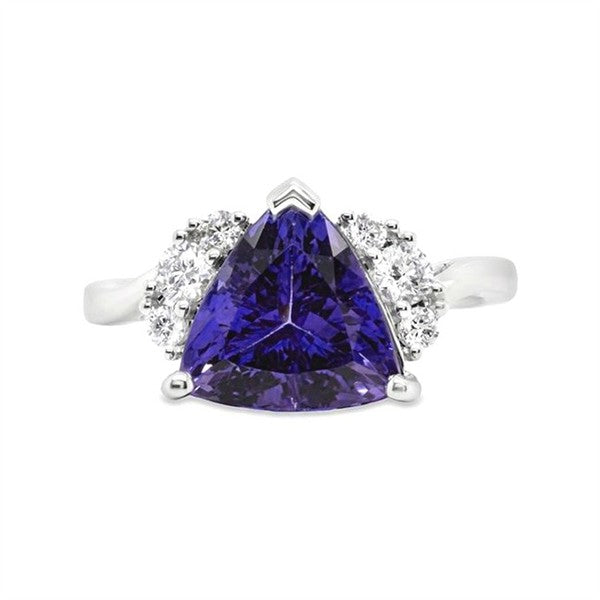 14K Trillian Tanzanite Accented Diamond Cocktail Ring