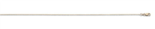 14 Karat Yellow Gold 20" Diamond Cut Cable Link Chain
