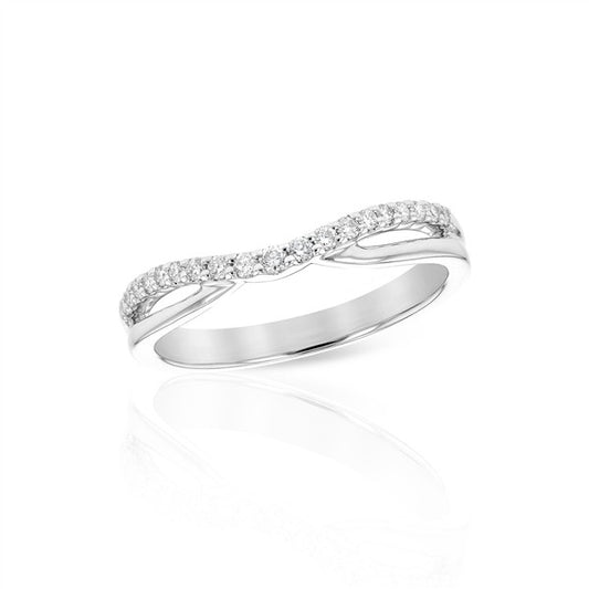 14 Karat White Gold Diamond Enhancer Wedding Band