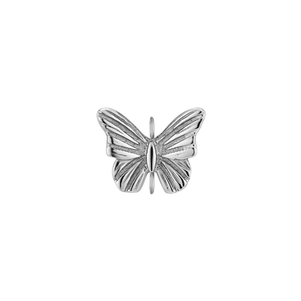 14 Karat White Gold Flutter Double Bail Charms