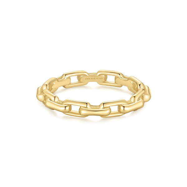 14K Gold Plated Paperclip Ring