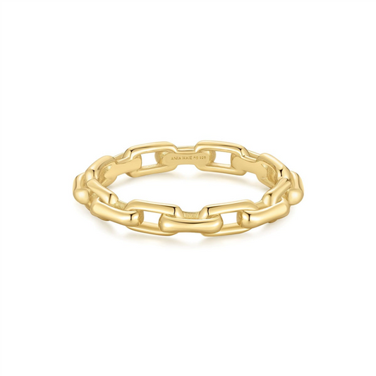 14K Gold Plated Paperclip Ring