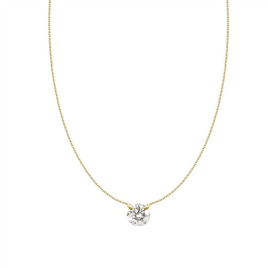 18 Karat Yellow Diamond Faux-Drilled Necklace