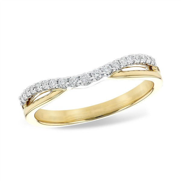 14K Diamond Enhancer Wedding Band
