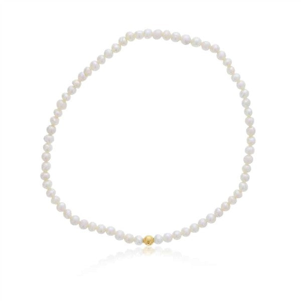 Mini Pyrite Beaded Stretch Bracelet