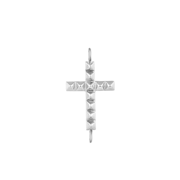 14 Karat White Gold Petite Cross Charms