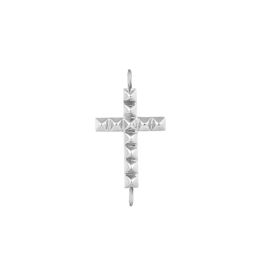 14 Karat White Gold Petite Cross Charms