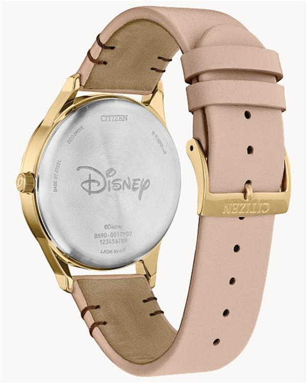 Citizen Eco Drive Disney Mickey Shadow Blush Leather Watch