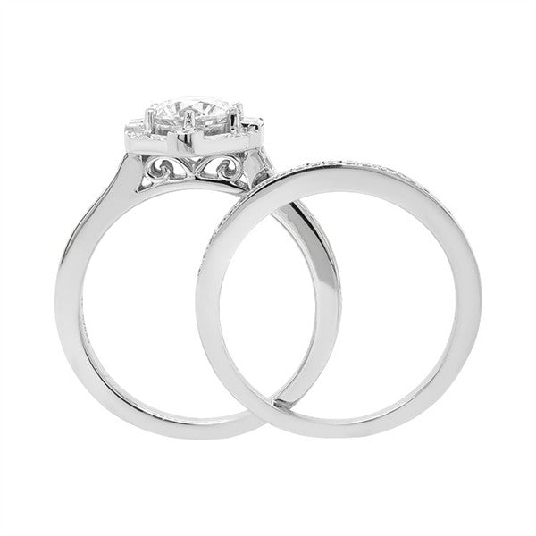 14K Diamond Vintage Inspired Semi-Mount Engagement Ring