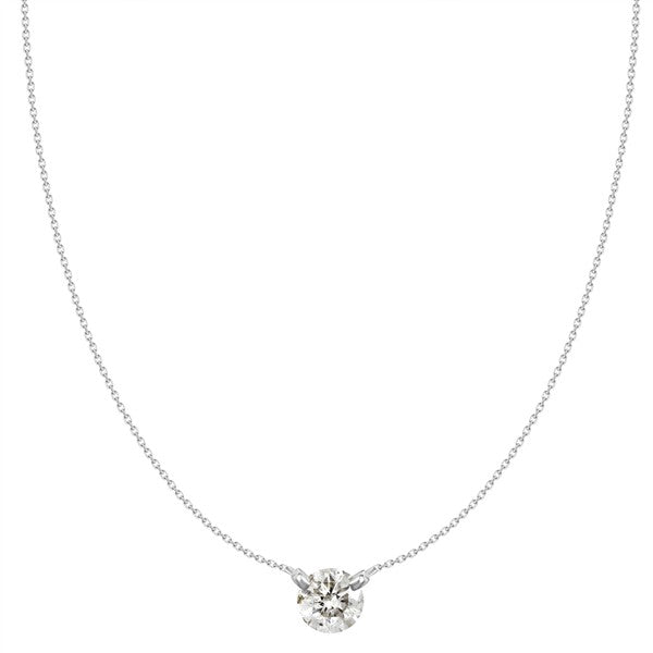 18K 1/2ctw Faux-Drilled Diamond Necklace