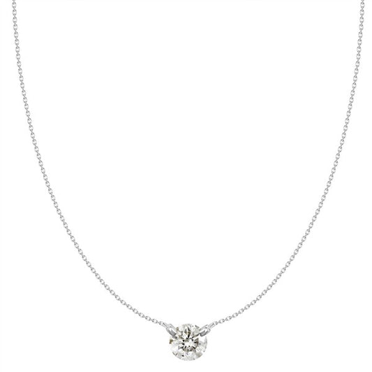 18K 1/2ctw Faux-Drilled Diamond Necklace