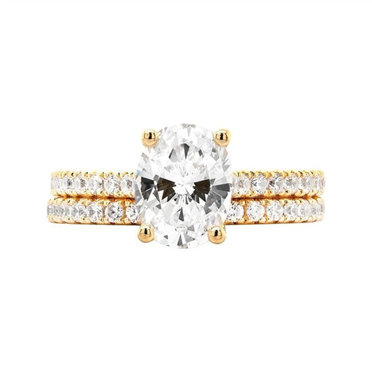 14 Karat Yellow Gold Diamond Wedding Band