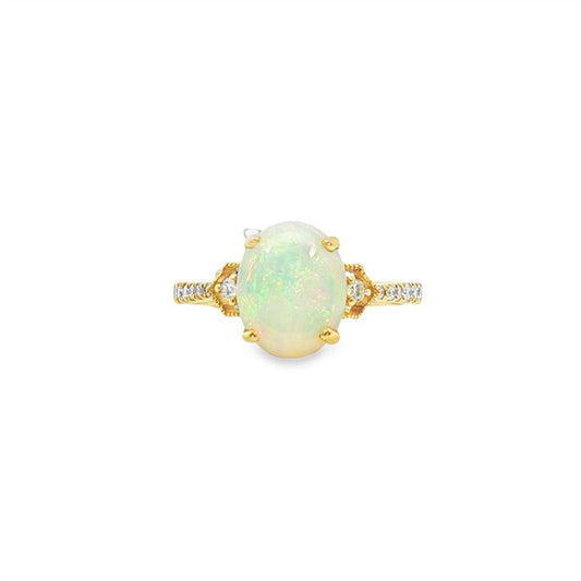14K Ethiopian Opal Cocktail Ring