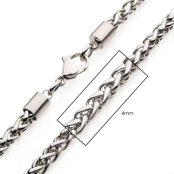 Stainless Steel 4mm Wheat Chain